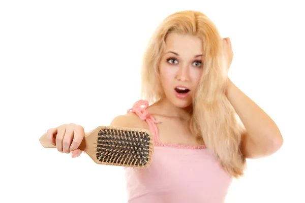 Women with hair broblem — Stock Photo, Image