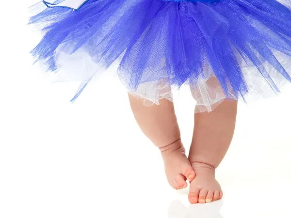 Baby girl like a ballet dancer — Stock Photo, Image