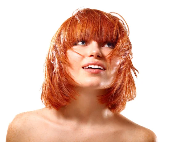 Genç güzel kızıl saçlı kadın Telifsiz Stok Fotoğraflar
