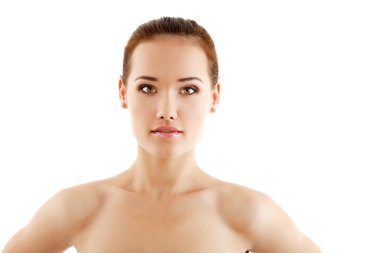 Kameraya bakarak neşeli kadın