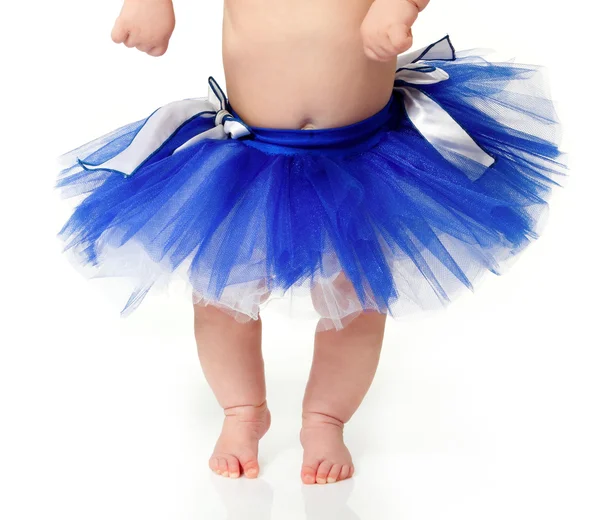 Baby girl like a ballet dancer — Stock Photo, Image