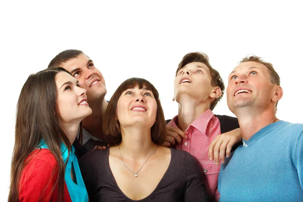 People happy looking up — Stock Photo, Image