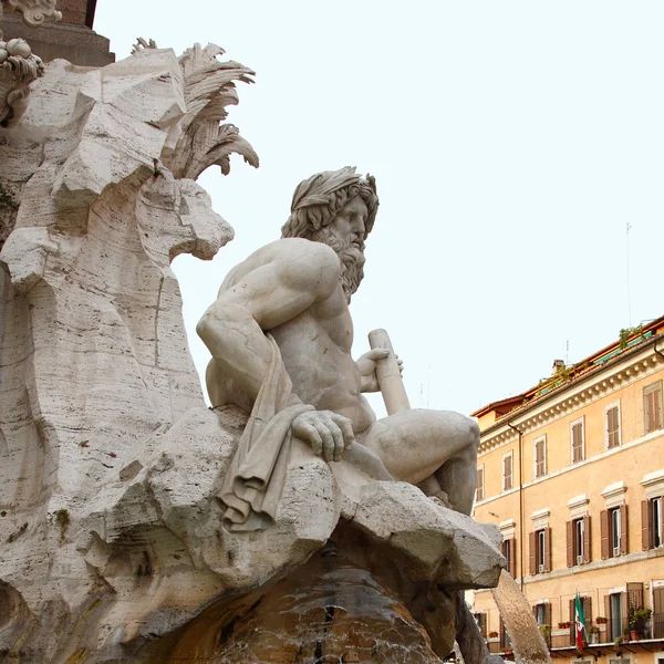 Fontana di quattro fiumi — Foto Stock