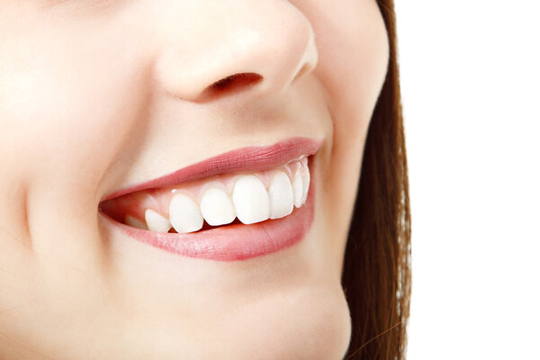 Woman with great healthy teeth