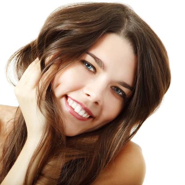 Beauty portrait of smiling girl — Stock Photo, Image
