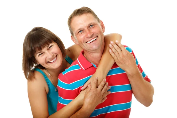 Happy caucasian family — Stock Photo, Image