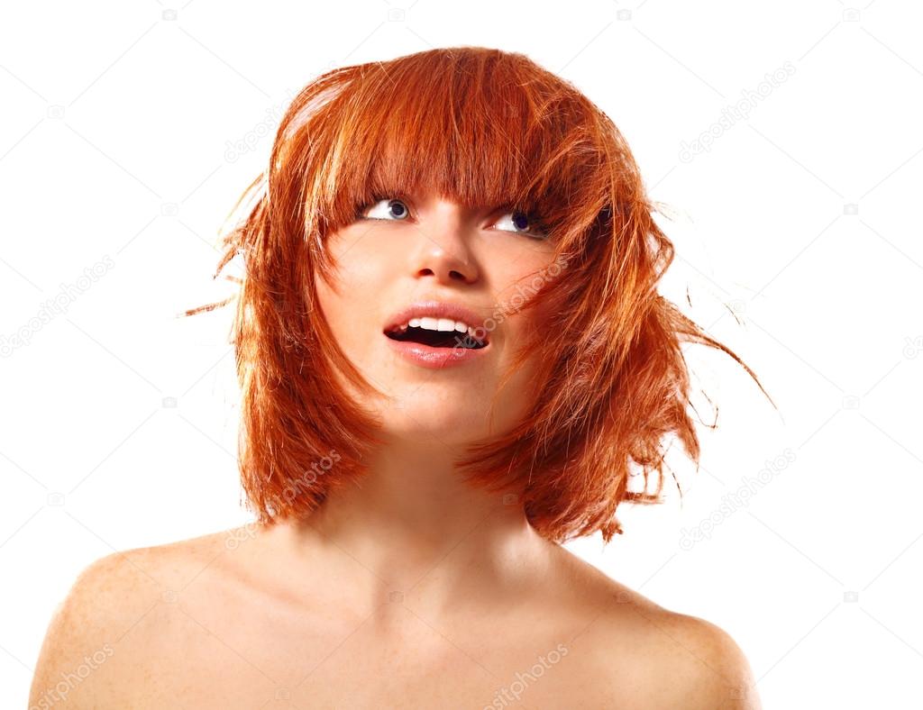 Beautiful redheaded woman