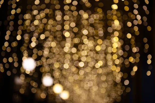圣诞前夕威尼斯街道上装饰华丽 灯火通明 模糊了假日夜的抽象背景 — 图库照片