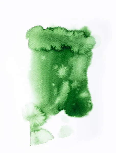 Pintura Aquarela Verde Fundo Abstrato Artístico Belo Elemento Design — Fotografia de Stock