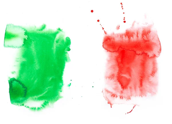 Talya Cumhuriyeti Suluboya Resim Günü Talyan Ulusal Bayrağının Renkleriyle Çizimi — Stok fotoğraf