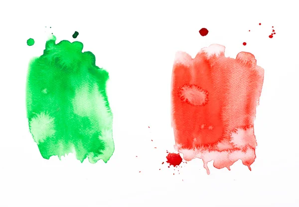 イタリア共和国時代の水彩画 イタリア国旗の色 芸術的抽象的背景 美しいデザイン要素で手描きイラスト — ストック写真