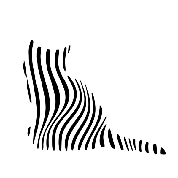 子猫ちゃん 小さな猫 タトゥー アバター ロゴに理想的なスタイリッシュなミニマリストのコンセプト 現代的な手描きベクトルイラスト — ストックベクタ