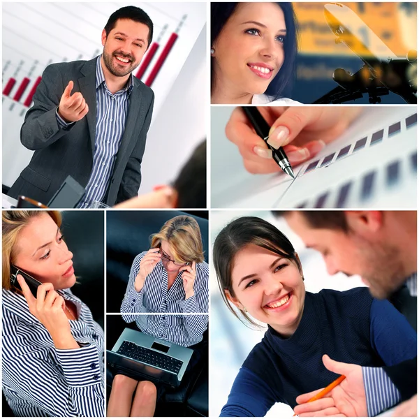 Zakelijke collage — Stockfoto