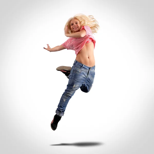 Танцюрист, стрибки — стокове фото