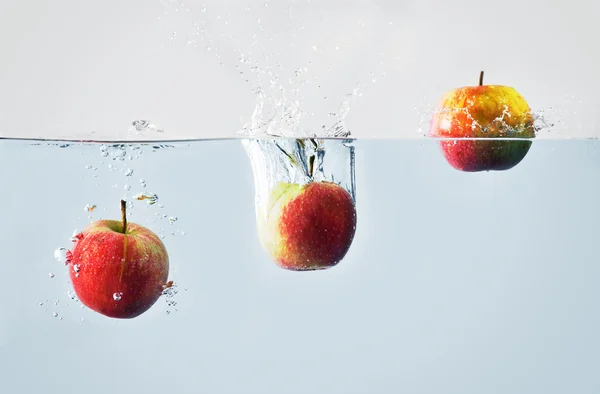 Apple splash — Stock Photo, Image