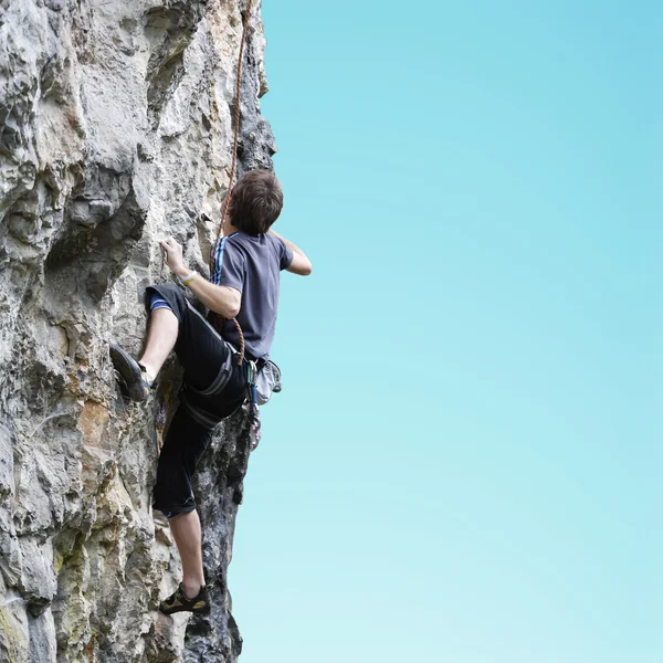 Wspinaczka skalna — Zdjęcie stockowe