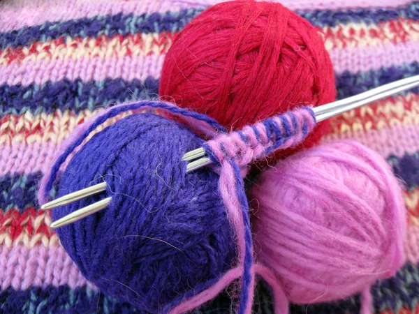編み物の手 — ストック写真