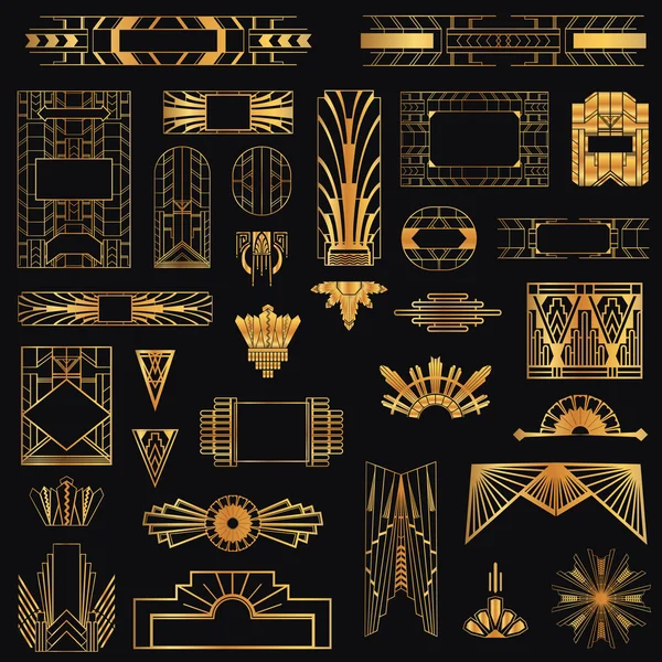 Art Deco Vintage Frames and Design Elements - in vector Vector Graphics