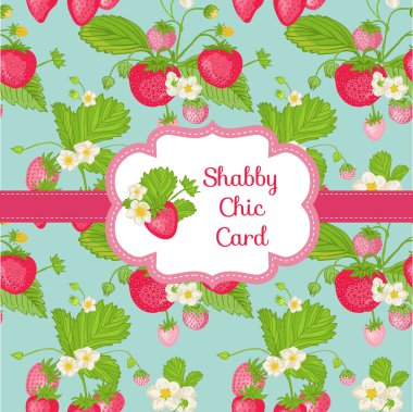 güzel kart - çilek shabby chic Tema
