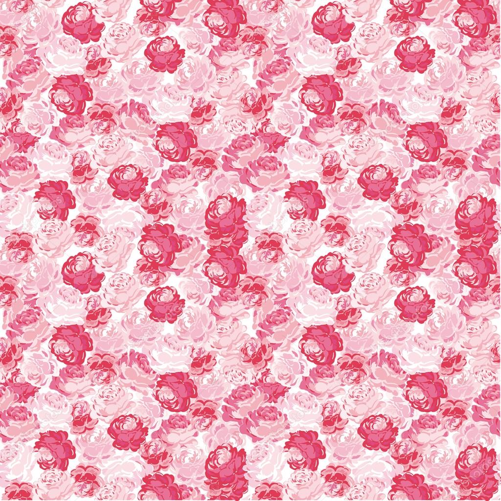 Seamless Floral Roses Background - texture, design, wallpaper