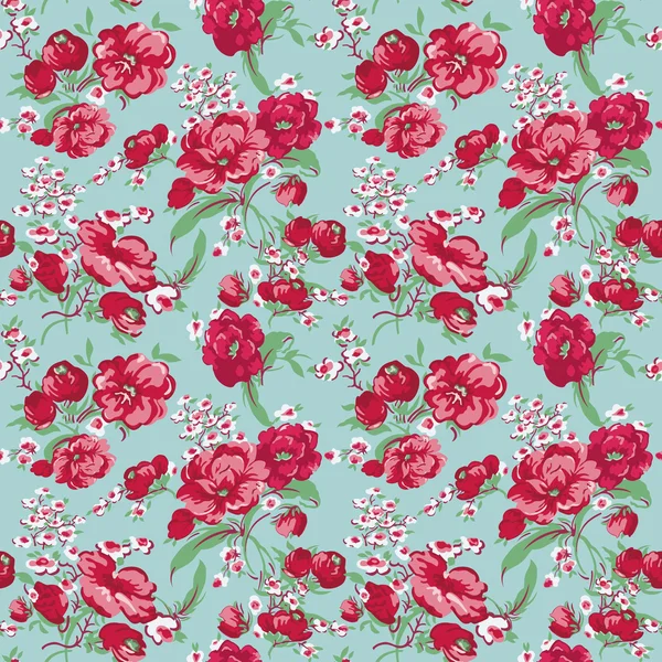 Fundo floral vintage padrão sem costura para design — Vetor de Stock