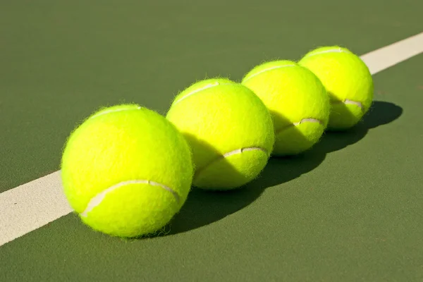 Gula tennisbollar - 13 — Stockfoto