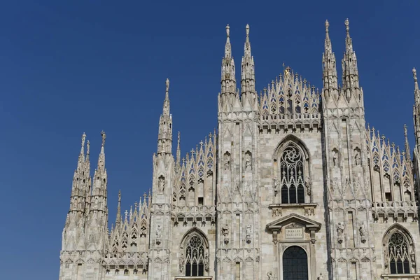 米兰大教堂 Duomo Milano 是米兰的哥特式大教堂 — 图库照片