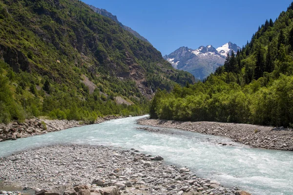 Rio Veneon Região Oisans França Fotografia De Stock