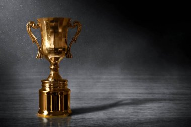 Şampiyon altın kupa arka planı