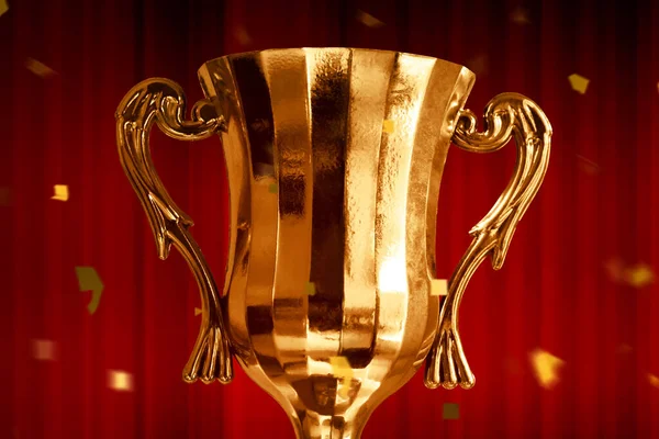 Champion Golden Trophy Cup Background — Stock Photo, Image
