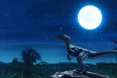 Dinozor, ormanda velociraptor