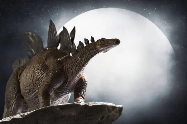 Dinosaurio Stegosaurus Montaña Superior — Foto de Stock