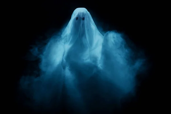 Fantoma Albă Fundal Întunecat — Fotografie, imagine de stoc