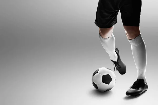 Soccer Player Isolated White Background — Stock Photo, Image