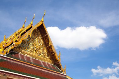 Thai temple roof. clipart