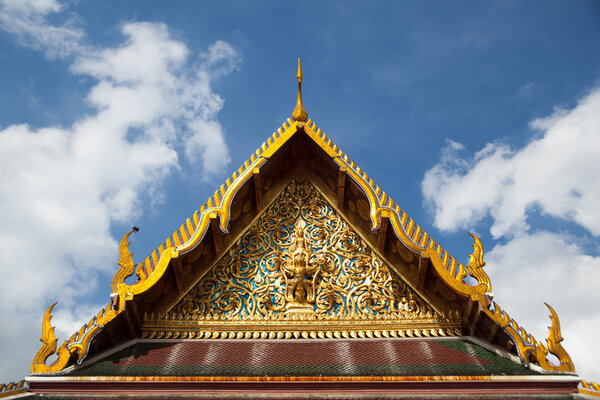 Thai temple roof.
