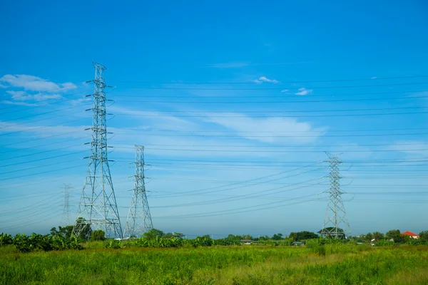 High voltage towers. — Stock Photo, Image