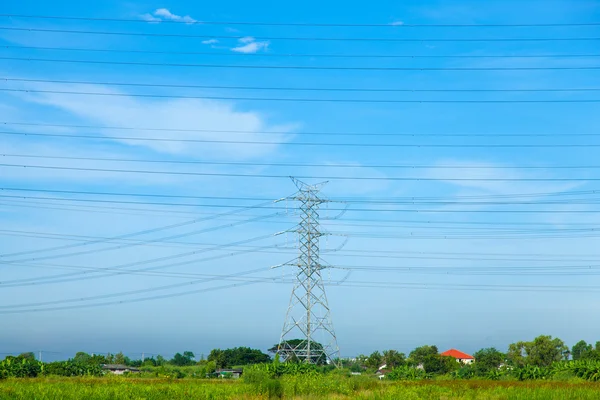 High voltage towers. — Stock Photo, Image