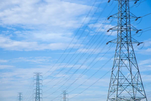 High voltage towers. — Stock Photo, Image