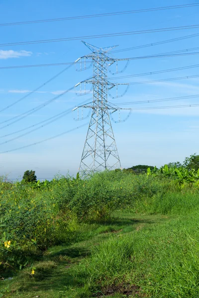 High voltage towers. — Stock Photo, Image