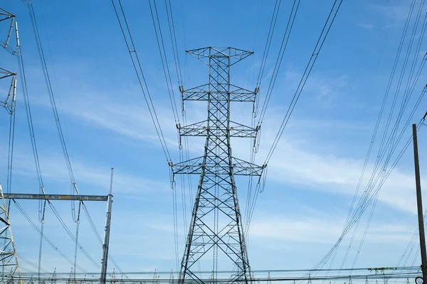 High voltage towers. — Stock Photo, Image