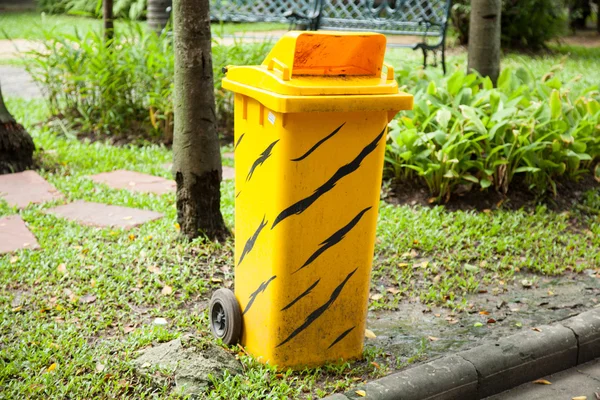 Yellow bins.