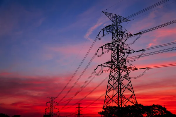 High voltage towers. — Stock Photo, Image