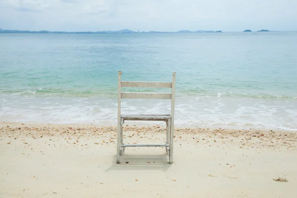 White wooden chair. — Stock Photo, Image