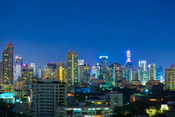 Bangkok stad bij nacht. — Stockfoto