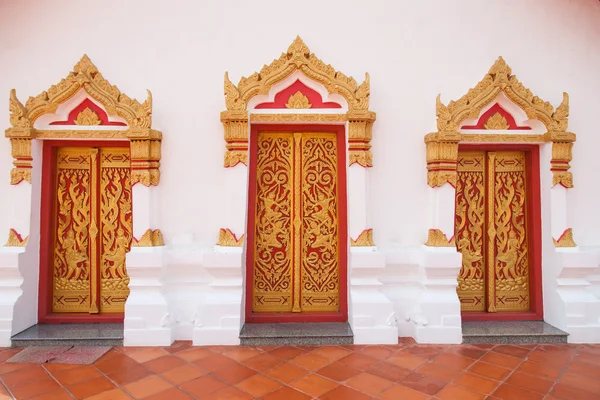 Thailand temple gate stripes — Stock Photo, Image