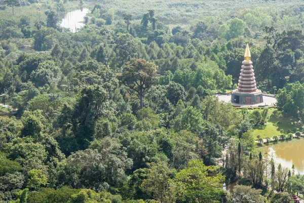 Grote pagode in het midden van de jungle — Stockfoto