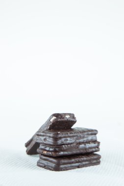 szendvics cookie-kat a fehér háttér.