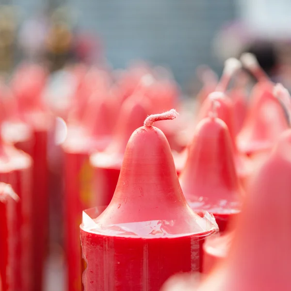 Red candles — Stock Photo, Image