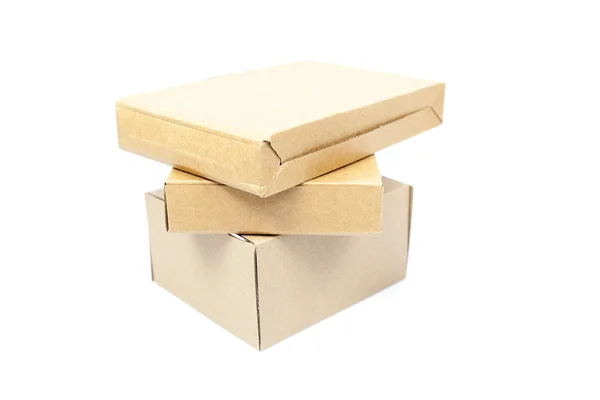 Caixas castanhas sobreposição de papel . — Fotografia de Stock